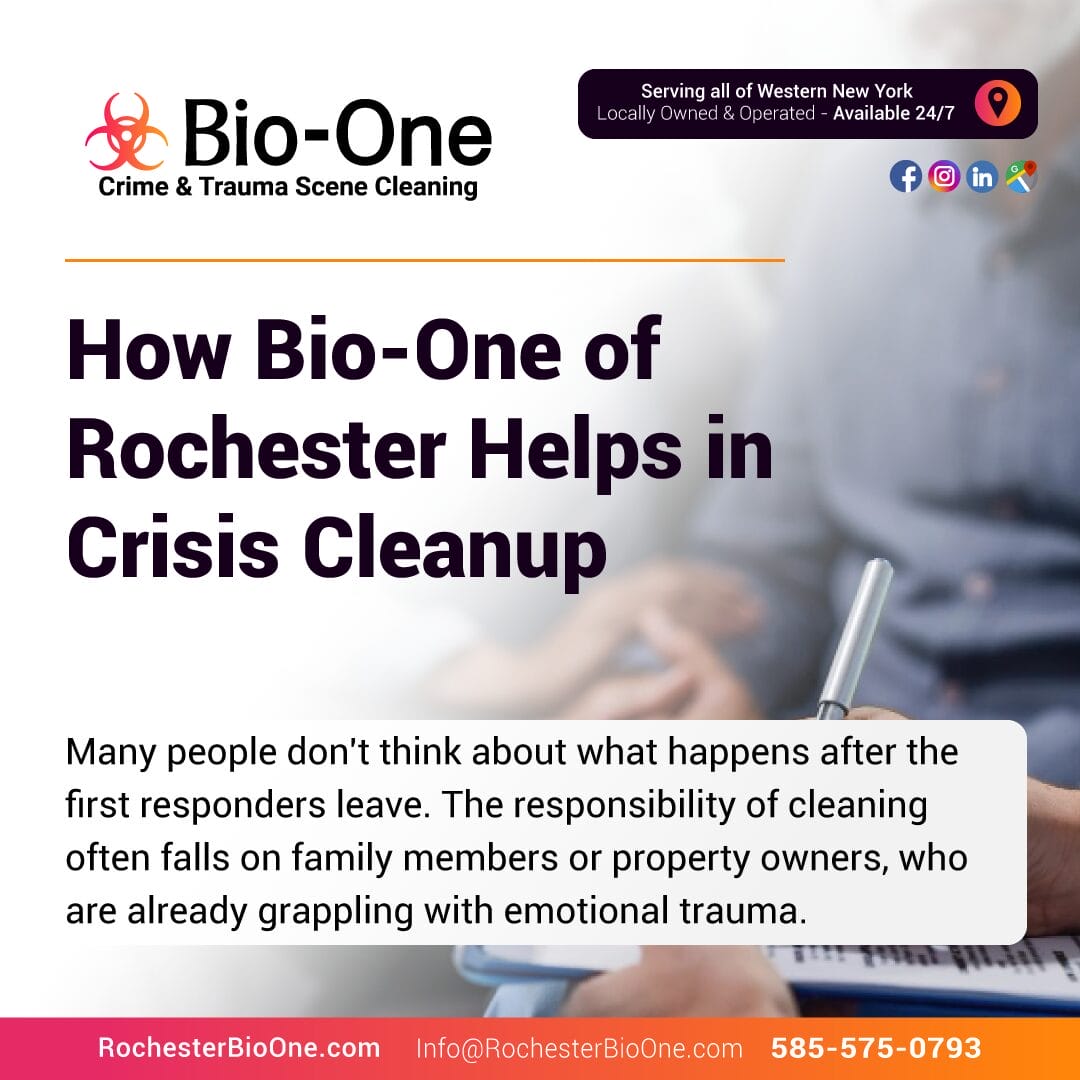 How Bio-One of Rochester Helps in Crisis Cleanup